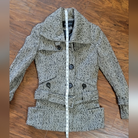 MODA International Black & White Wool Dressy Button Up Jacket Size Small - Picture 11 of 11